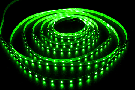 60 LED 3528 G лента 12V,4.8W метр 8mm