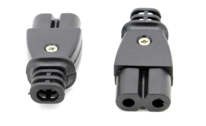 Вилка сетевая мама"8" 2pin 250V 6A