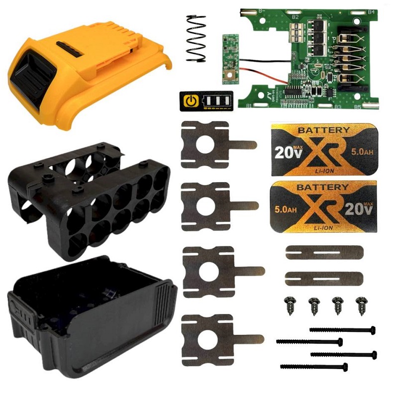 Корпус с платой BMS 20V Li-Ion для DEWALT 18 18650x10 с защитой