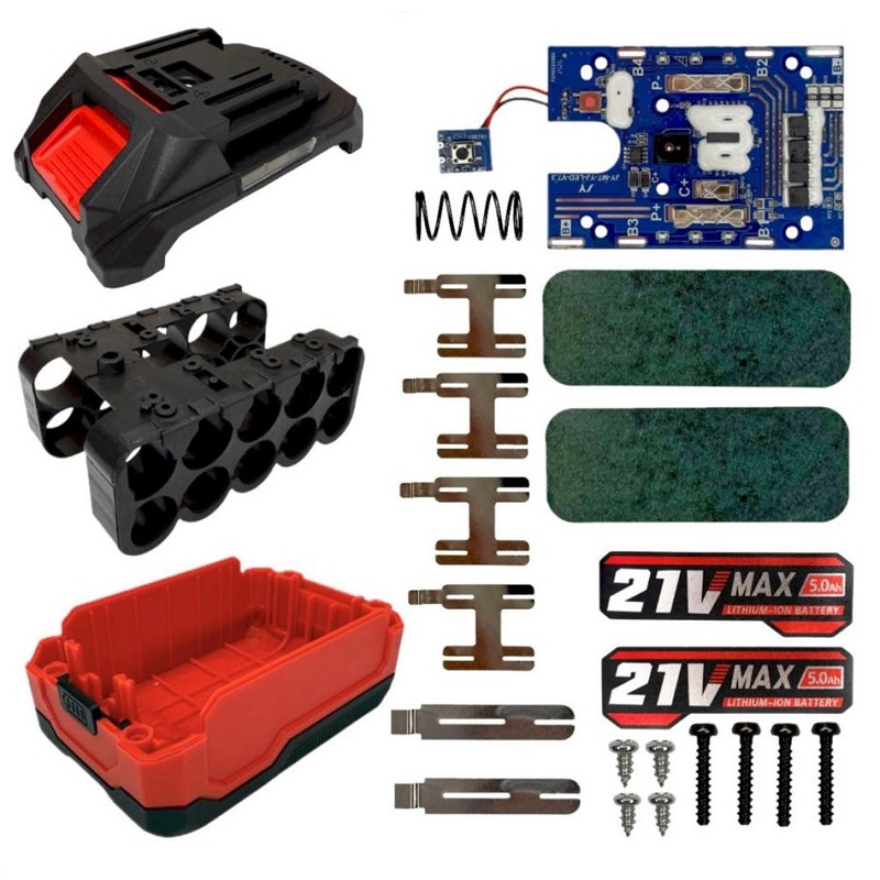 Корпус с платой BMS 18V Li-Ion RED MAX 18650х10