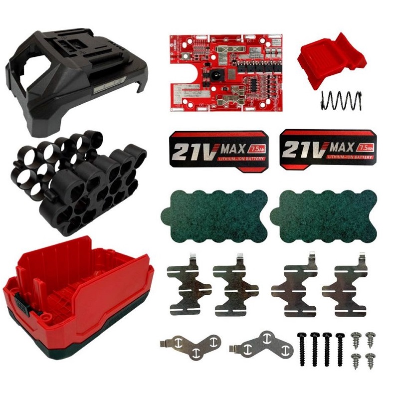 Корпус с платой BMS 18V Li-Ion RED MAX 18650х15