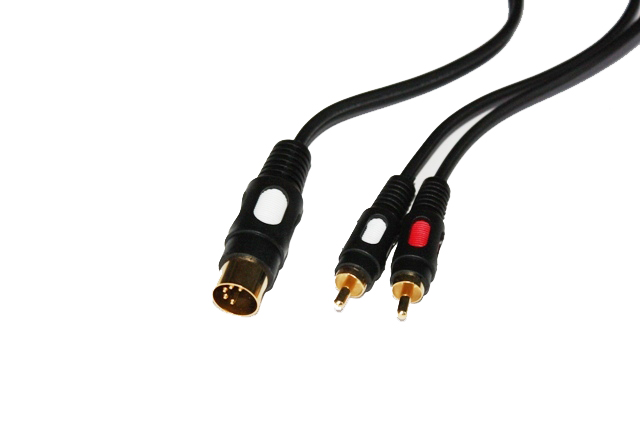 шнур 5DIN папа 2xRCA папа 17-2512-4