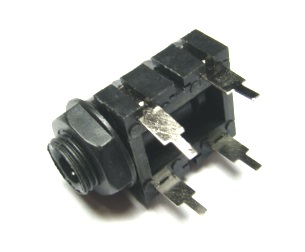Гнездо 6.3 JACK mono на плату