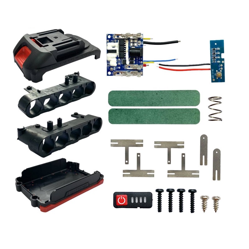 Корпус с платой BMS 18V Li-Ion RED 18650х5