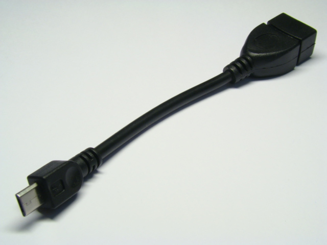 шнур OTG micro USB 13см