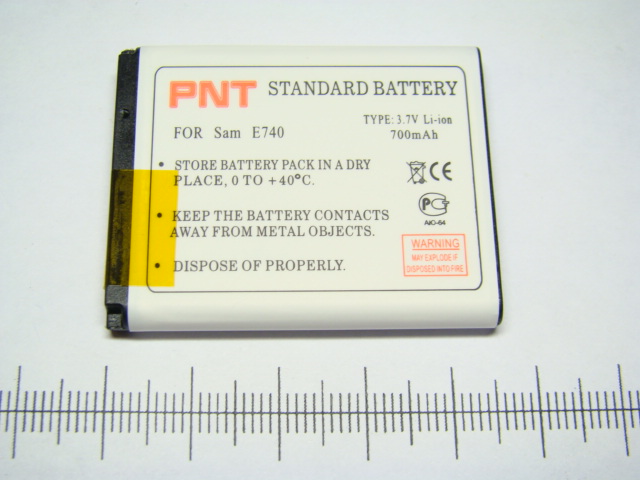 Samsung E740 880mAh усиленная Аккумулятор