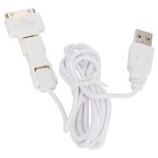 шнур USB-A-mini USB,micro USB,iPhone/iPod/iPad 0.3м