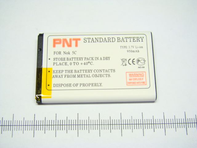 BL-5C N1100 / 2600 / 3100 / 3650 / 6230 / 6600 / 7610 950mAh Аккумулятор