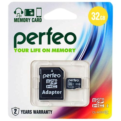 Карта памяти Micro SDHC 32GB Perfeo