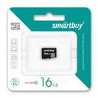 Карта памяти Micro SDHC 16GB SmartBuy