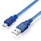 шнур Micro USB-BM 5p USB-AM экранированный 0.3м