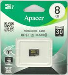 Карта памяти Micro SDHC 8GB Apacer UHS-1