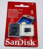 Карта памяти Micro SDHC 4GB Kingmax (Sandisk)