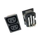 Гнездо сетевое мама двойное 3pin 250V 10A 