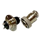 XS-20 AC-2pin комплект папа с фланцем и заглушкой + мама Разъем