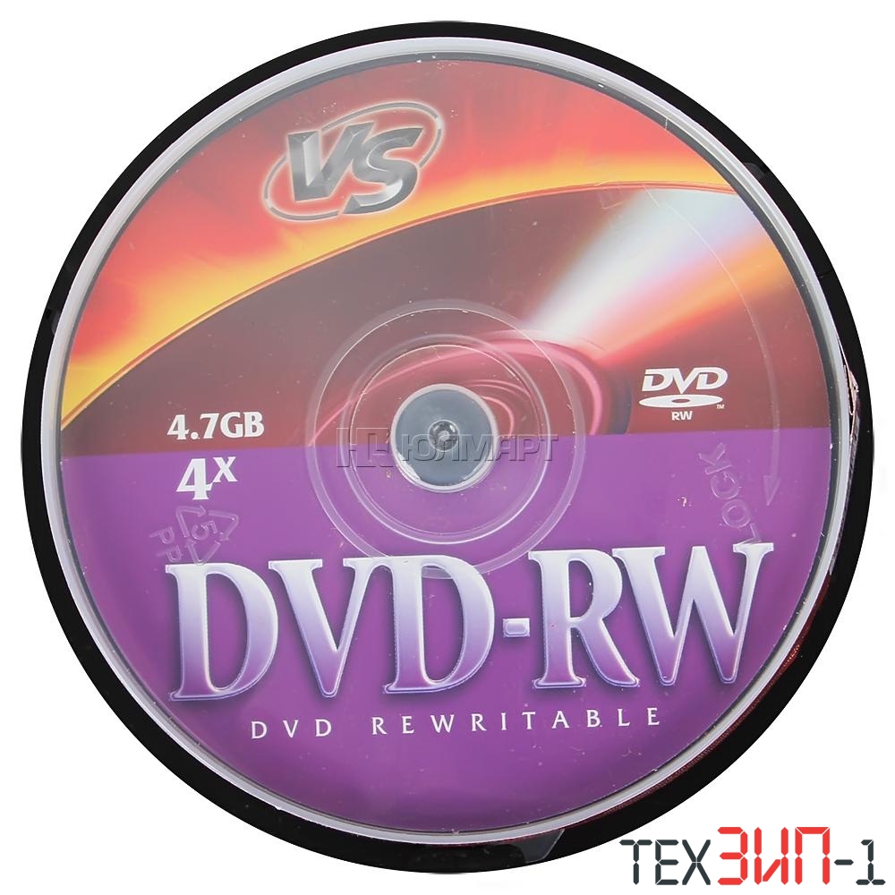 DVD+RW диск 4.7GB 4x