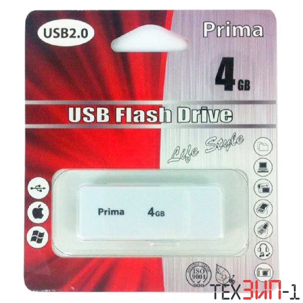Флешка USB 32GB Prima PD-11 White