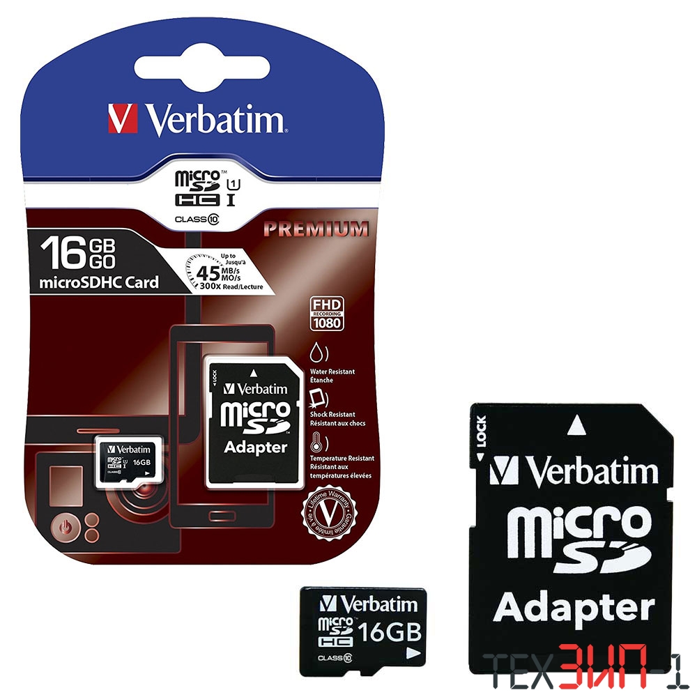 Карта памяти Micro SDHC 32GB Verbatim