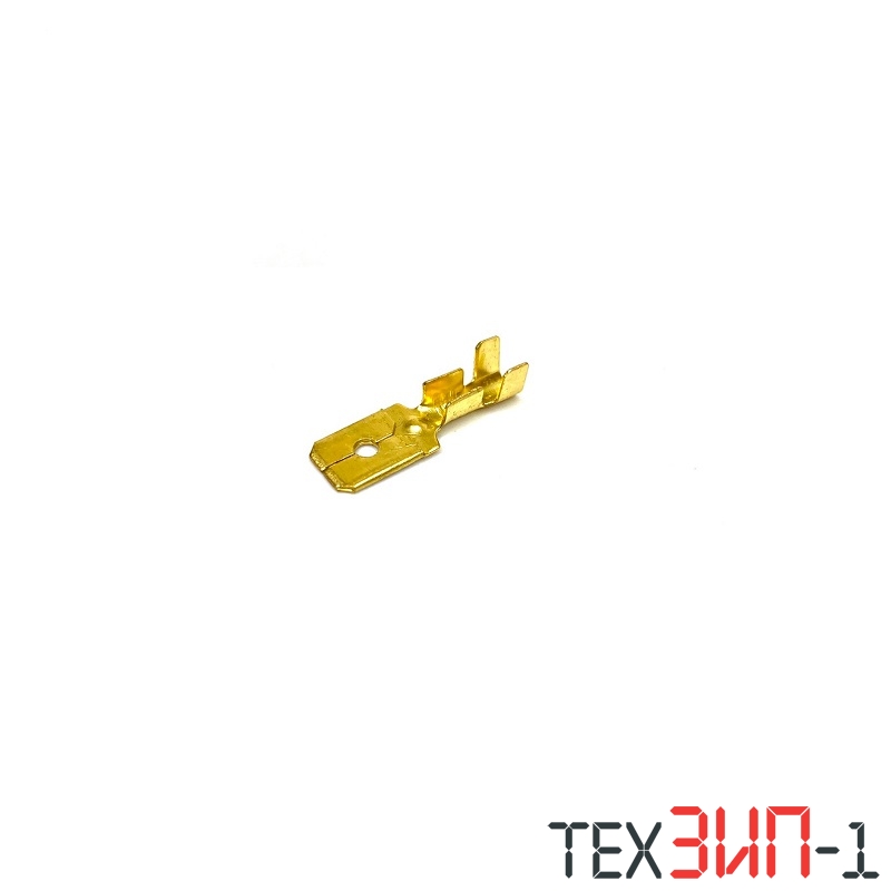 6.3 плоская ножевая неизолированная желтая