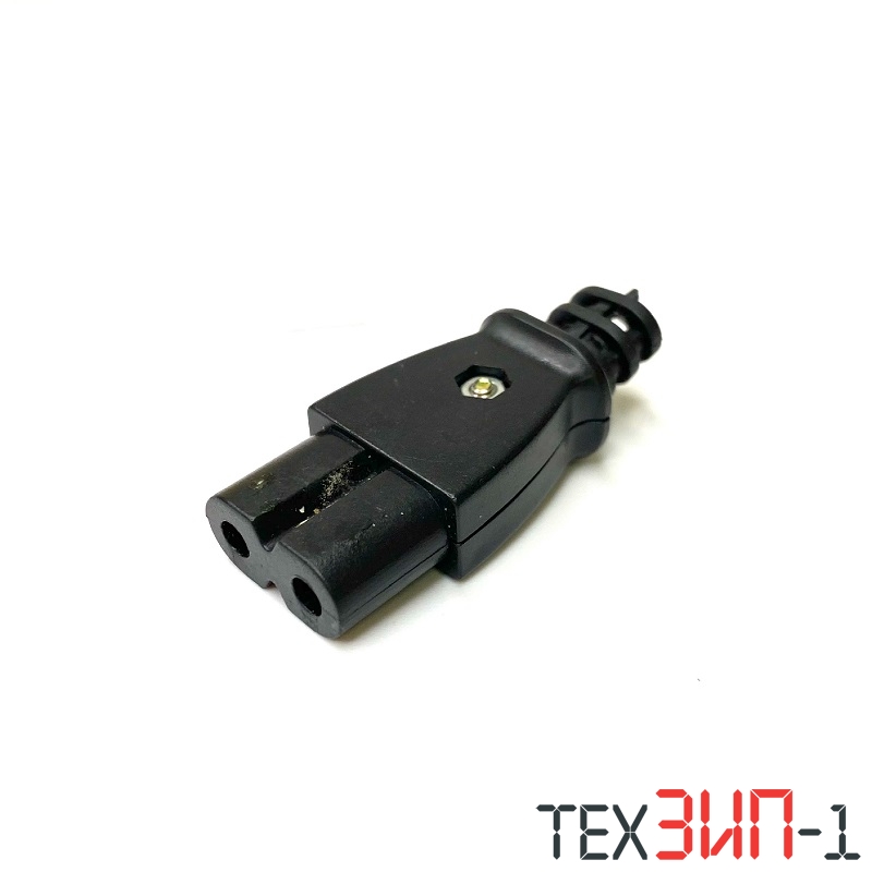 Вилка сетевая мама"8" 2pin 250V 6A