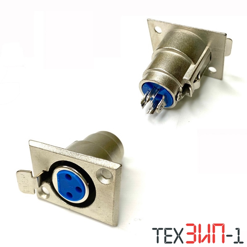 XLR мама врезной золотой