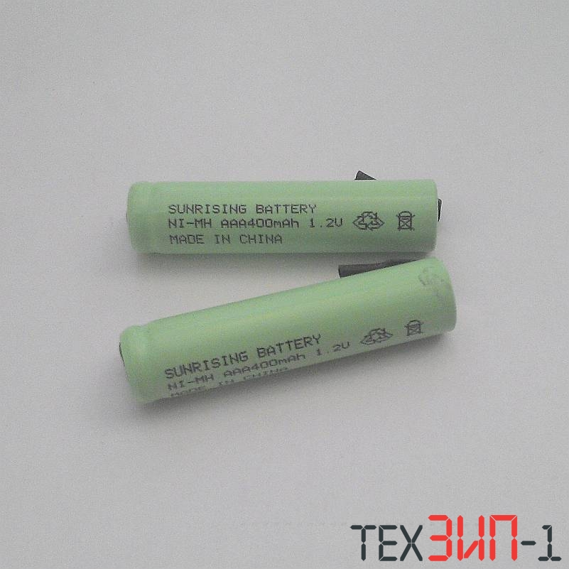 AAA400 (1.2V,400mAh) 44.0x10.1mm NI-MH промышл. с лепестками Аккумулятор