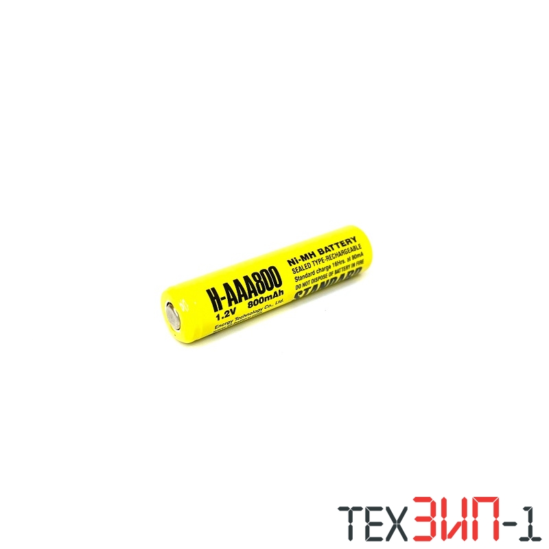 AAA800 (1.2V,800mAh) 44.0x10.1mm NI-MH промышл. Аккумулятор