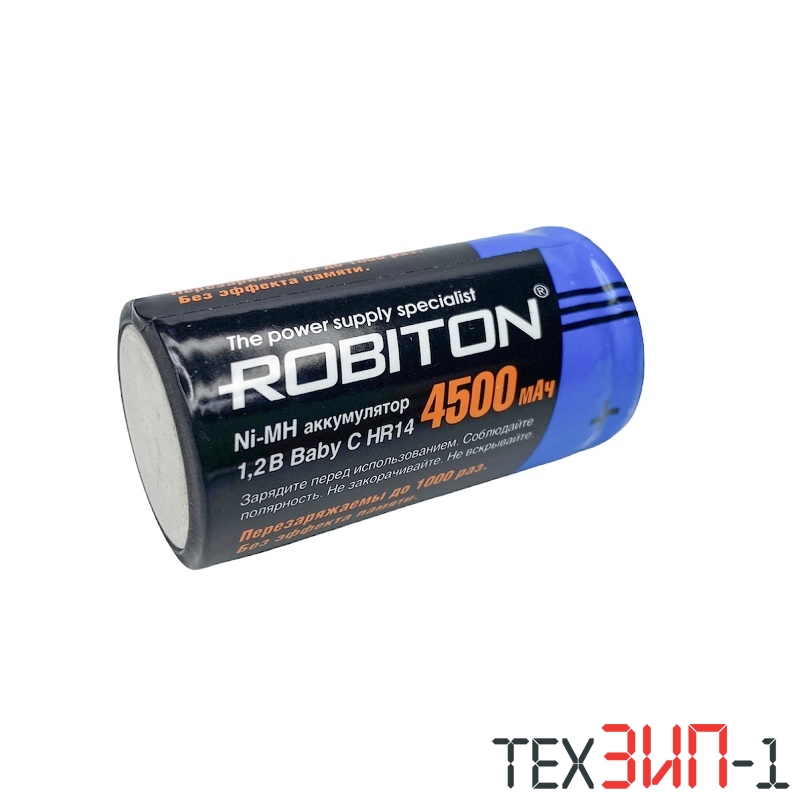 C4500 R14 (1.2V,4500mAh) 49.5x25.2mm Ni-CD ROBITON Аккумулятор