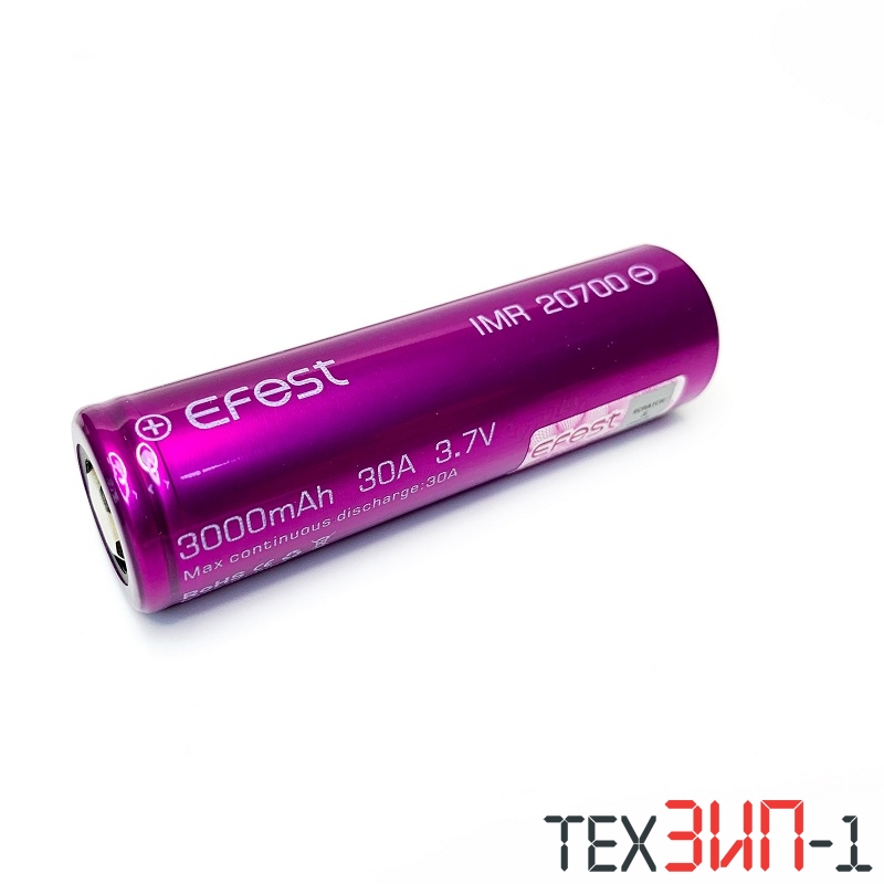 IMR20700 (3.7V,3000mAh 20/30A) EFEST Аккумулятор