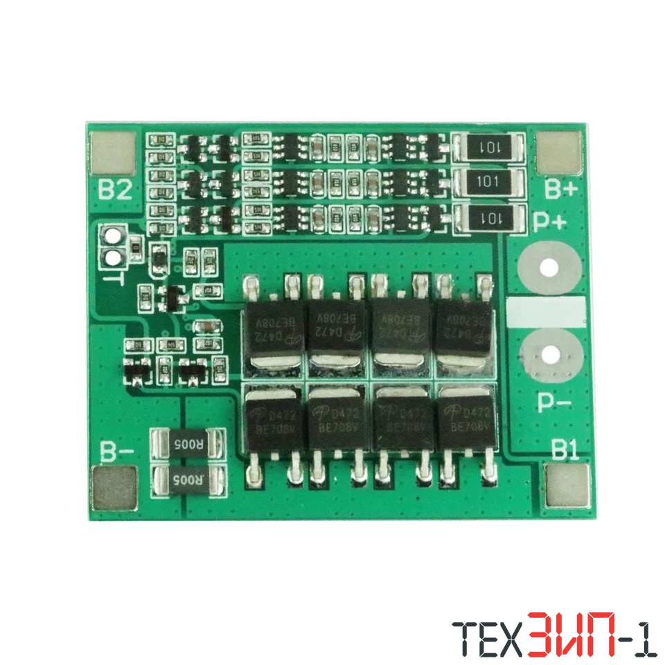 Контроллер заряда литиевых аккумуляторов балансный 3S 25A BMS PCM