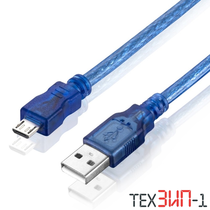 шнур Micro USB-BM 5p USB-AM экранированный 0.3м