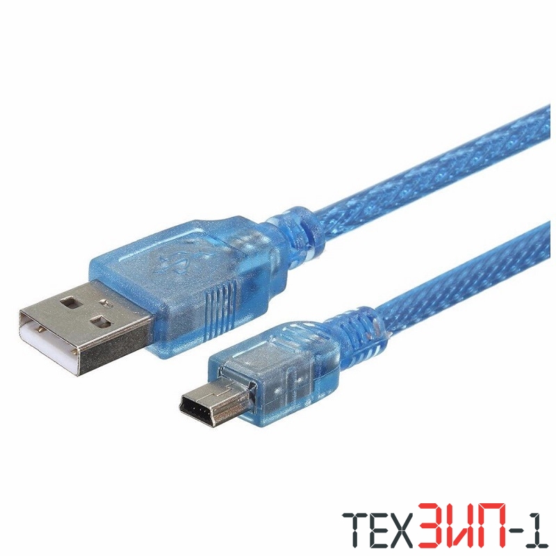 шнур Mini USB-BM 5p USB-AM экранированный 0.3м