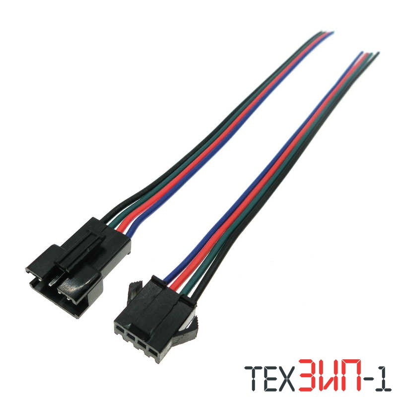 Провод с конектороми SM connector 4P*150mm папа+мама