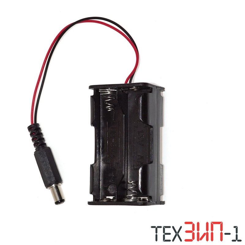 Отсек для батареек 2x18650 с разъемом 5.5x2.1