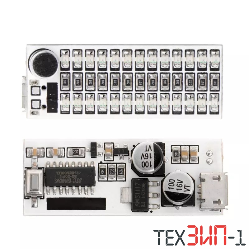 Модуль музыкального светильника 2х13 USB micro