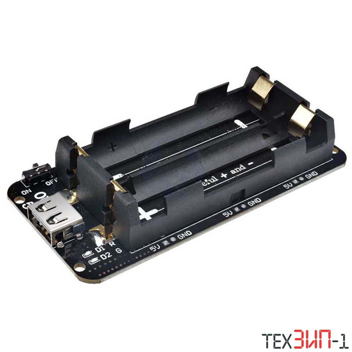Модуль расширения питания 2х18650 5V/3A 3V/1A Micro USB для Arduino ESP32 ESP8266