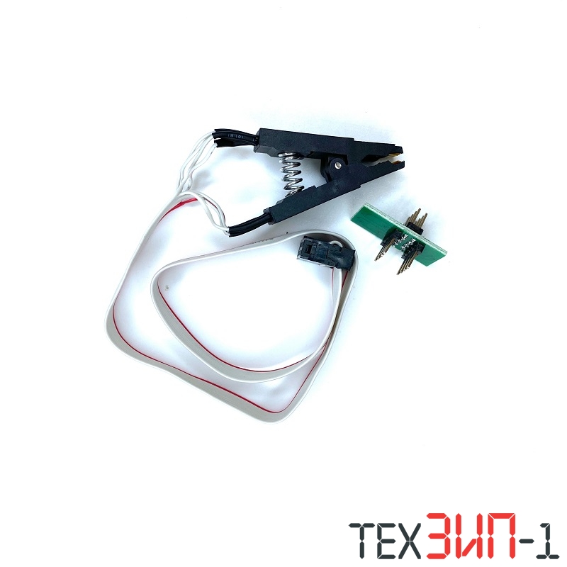 Тест-клипса (прищепка) SOIC8 с разъемом IDC10