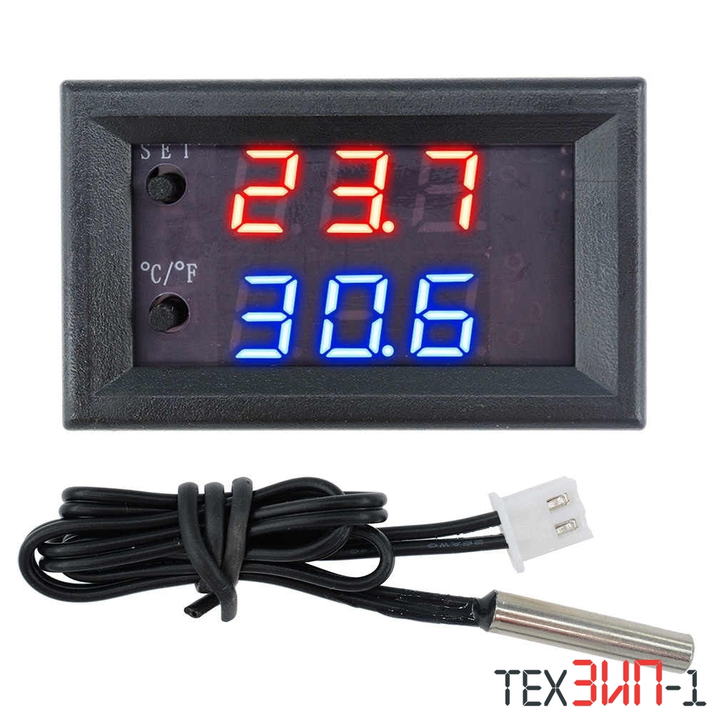 Термостат W1209WK (W2809) встраиваемый в корпусе 12V 5A (-50 +110)